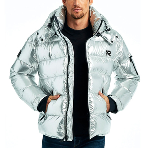 Best Price <b>Men's</b> Quick Dry Stand Collar Puffer Jackets Custom Logo Printed Winter Coated Wholesale for Adults - Product Image 1