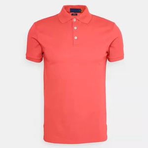 Golf de manga corta personalizado para Polos 100% tela de punto de algodón transpirable Popular de talla grande en la demanda del cliente para hombres - Product Image 4