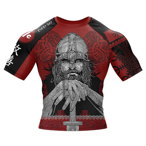 Mejor Precio al por Mayor, Rashguard de Manga Larga para Hombre, Impreso con Logotipo Personalizado, Sin GI, para Grappling, Jiu Jitsu, BJJ, Traje de Baño - Product Image 4