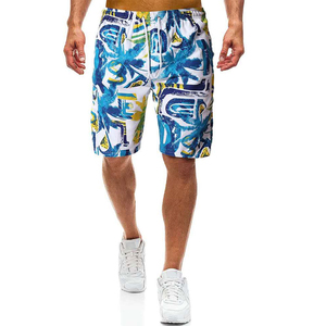 กางเกงชายหาดขาสั้นชายมีเชือกผูกเอวยางยืดสวมใส่สบายทันสมัยใหม่ - Product Image 1