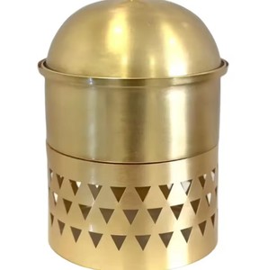 Casserole ronde en acier inoxydable moderne de luxe avec design isolé, compatible gaz et induction, écologique pour un usage domestique et en restaurant - Product Image 2