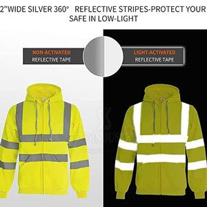 เสื้อฮู้ด Hi-Vis แบบสั่งทำความปลอดภัยในการทำงาน - Product Image 3