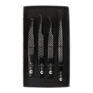 Juego de pinzas de extensión de pestañas postizas de acero inoxidable Multicolor personalizables OEM 4 piezas - Product Image 2