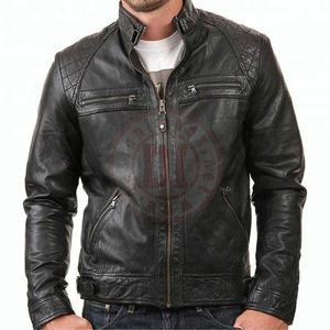 Chaqueta de Cuero Personalizada para Hombre con Cuello Alto y Logotipo Frontal, Calefactable, de Secado Rápido y Transpirable, Servicio OEM - Product Image 3