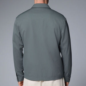 Alta calidad nueva moda Unisex deporte de invierno a prueba de viento cremallera frontal poliéster impermeable entrenadores chaqueta OEM logotipo personalizado - Product Image 2