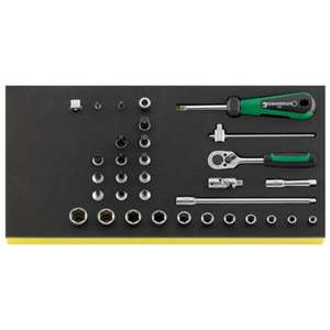 ชุดเครื่องมือซ็อกเก็ต Stahlwille ขนาด 1/4 นิ้ว 33 ชิ้น พร้อม TCS Inlay - Product Image 1