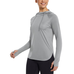 ขายส่งเสื้อกันแดดป้องกันแสงแดด UV เสื้อมีฮู้ด Dry Fit SPF เสื้อกันแดดแขนยาวประสิทธิภาพกลางแจ้งตกปลาเสื้อเดินป่าคลุมด้วยผ้า - Product Image 3