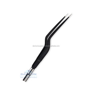Fórceps bipolares antiadherentes de bayoneta de acero inoxidable, base de instrumentos quirúrgicos eléctricos - Product Image 2