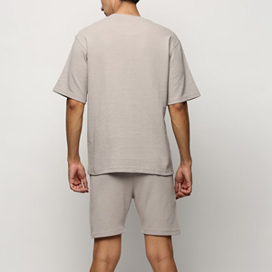 OEM comfortable Quick Dry Casual Daily wear Two Piece Outfit <b>Half</b> <b>Sleeve</b> <b>T</b> <b>Shirt</b> And Shorts Men's Matching Tracksuit Set - Product Image 6