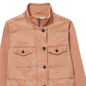 Vestes en jean denim pour femmes avec logo de marque personnalisé Veste en jean délavée à revers bleu pour femmes avec dos élégant et brillant Fabriqué au Pakistan - Product Image 2