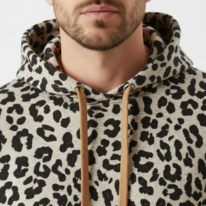 Sudadera con Capucha de Alta Calidad con Estampado de Leopardo para Hombre, los Mejores Fabricantes, Sudadera con Capucha y Cordón para Hombre, Sudadera con Capucha de Bajo MOQ - Product Image 4