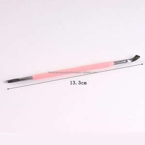 Empujador de Cutículas Rosa de Doble Cara con Forma de Cuchara, Removedor de Acero Inoxidable de Doble Punta, Herramienta de Manicura y Pedicura, Logotipo Personalizado 2026 - Product Image 3