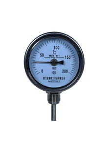 Paslanmaz Çelik Kasa Endüstriyel Bimetal Termometre 4 inç Kadran 0-100C Alt Montaj 1/2 inç NPT Proses Bağlantılı Sıcaklık Göstergesi - Product Image 3