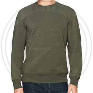 เสื้อสเวตเชิ้ตโอเวอร์ไซส์สำหรับฤดูหนาว ผู้ชาย ผ้าฝ้าย/โพลีเอสเตอร์ สีพื้น ทรงหลวม คอวี ปักโลโก้ได้ ขายดีมาก - Product Image 2