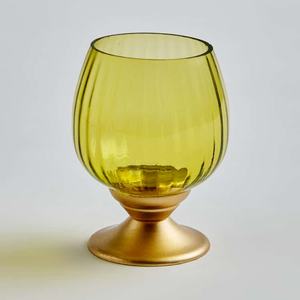 Vintage Peacock Gold <b>Taper</b> <b>Candle</b> <b>Holder</b> Long Stem Aluminum for Home Decoration by Manufacturer - Product Image 5