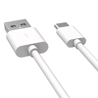 Câble de charge rapide en cuivre pur 60W en matériau TPE le plus récent, blanc, longueur 1m pour iPhone 5/6/7/8/X/11/12/13/14