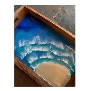 High Quality Luxury Resin Wood <b>Serving</b> <b>Tray</b> Epoxy <b>Serving</b> Tea Breakfast Wholesale Restaurant & Hotel Supplies <b>Food</b> <b>Serving</b> <b>Tray</b> - Product Image 1