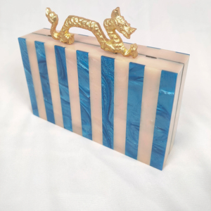 Elegant <b>Black</b> Resin Clutch with Gold Embellishments and Pearl Chain Stylish <b>Evening</b> <b>Bag</b> for Party & Wedding SALE resin crafts - Product Image 1