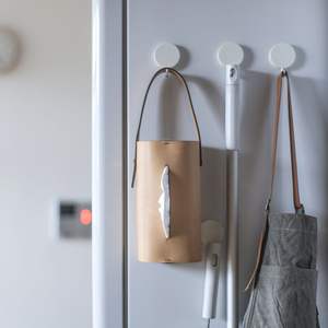 Porte-serviettes en cuir classique fait main en gros, boîtes à mouchoirs créatives suspendues, boîtes à mouchoirs en papier bon marché - Product Image 3