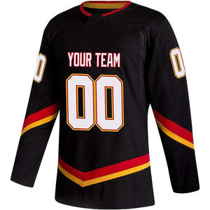 Uniforme confortable de hockey sur glace de taille personnalisée en stock 100% uniforme de hockey sur glace en polyester - Product Image 1