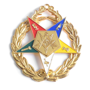 Ordre de l'étoile de l'Est OES collier bijou plaqué or insignes personnalisés pour Grand digne Patron Matron Patron titres ODM 2025 OEM - Product Image 1