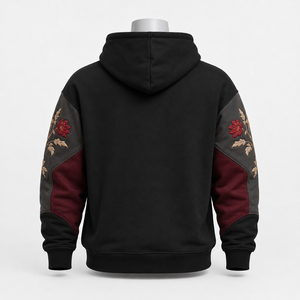 Sudadera con capucha moderna para hombre con estampado en relieve que combina gráficos dimensionales, comodidad y una silueta relajada para un estilo urbano diario. - Product Image 5