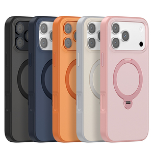 Cảm Ứng Mượt Từ Trường Hợp Đứng Cho Iphone 17 Pro Max Vòng Tròn Chủ Và Máy Ảnh Bảo Vệ Da Thân Thiện Với Điện Thoại Di Động Bìa - Product Image 1