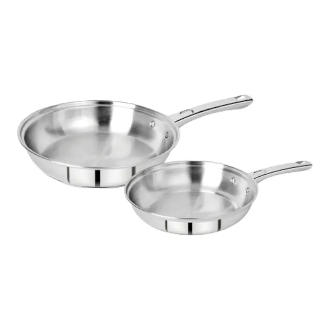 Atacado Cozinha Clássica Panelas Ferramentas Frypan Set Frigideira Ferro Fundido Preto Capa Metal OEM Logotipo Tempo Fogão Flat Color Bottom