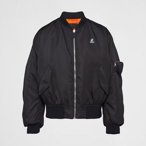 Chaqueta Bomber Informal de Lona Transpirable para Hombre con Cuello Redondo y Cierre de Cremallera, Servicio OEM para Primavera y Otoño - Product Image 1