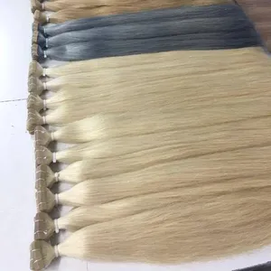 Top Hot Selling Germany Tape-in Human Hair Extensions Light Color 100% Cuticle Aligned Hair Hair From Single Donor