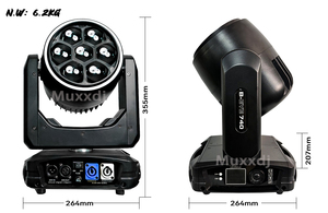 Nhà máy trực tiếp proformance sân khấu DJ đèn LED Bee Eyes 7x40 Wát RGBW 4in1 DMX Đảng đèn Di chuyển đầu ánh sáng cho câu lạc bộ đêm - Product Image 4