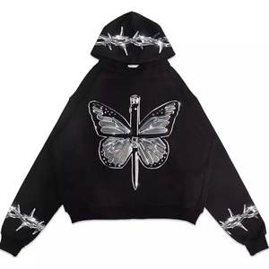 OEM personalizado hombres piedra lavado mangas raglán parche bolsillo completo cremallera hasta francés Terry sudaderas con capucha - Product Image 3