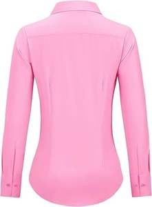 Vente directe d'usine femmes chemises habillées à manches longues bureau affaires vêtements d'extérieur décontractés chemise boutonnée formelle - Product Image 2