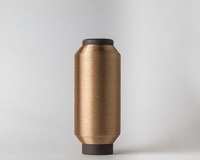 Benang Emas Jepang 1mm UAE Maroko Bordir Emas Tali Polyester Metalik Filamen Tipe Ms Kekuatan Tinggi Anti-Bakteri 150D/3