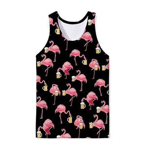 2024 Arrival Tie Dye 100% Cotton Summer <b>Tank</b> <b>Tops</b> Men Custom 3D Graphic <b>tank</b> <b>Tops</b> Summer Stringer Vest for Gym Training - Product Image 4