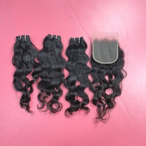 ผมต่อผมมนุษย์สีดำธรรมชาติมัดเป็นลอนคู่แท้100% มีตาปิดแบบ HD - Product Image 2