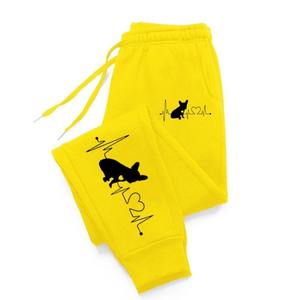 กางเกงขายาวผ้าฝ้าย100% มีสไตล์พรีเมี่ยมสำหรับผู้หญิงกางเกงผู้หญิงคุณภาพสูงพิมพ์ลาย3D กางเกงขายาวแบบลำลองระบายอากาศ - Product Image 1