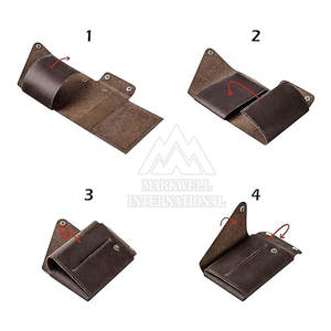 Cartera de Cuero con Diseño Plegable y Múltiples Tarjetas, con Logotipo Personalizado, de Alta Calidad - Product Image 4