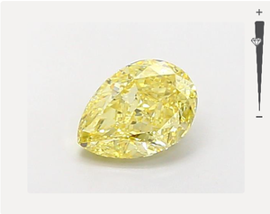 1.15ct poire taille fantaisie jaune VVS2 clarté IGI certifié HPHT diamant en vrac cultivé en laboratoire pour la fabrication de bijoux - Product Image 1