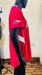 Maillot de baseball imprimé personnalisé motif léopard, logo avant, respirant, séchage rapide, évacuation de l'humidité, tissu 100 % polyester pour homme - Product Image 2