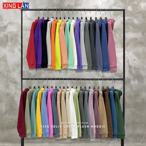 Vente en gros de sweats à capuche unisexes 300 GSM Sweatshirts lourds Impression directe d'usine de logo personnalisé Vêtements de mode chauds de qualité supérieure - Product Image 2