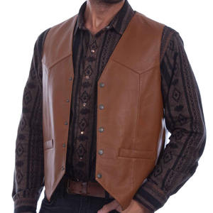 เสื้อกั๊กหนังสำหรับผู้ชายเสื้อกั๊กหนังประสิทธิภาพสูงสำหรับกลางแจ้ง - Product Image 1