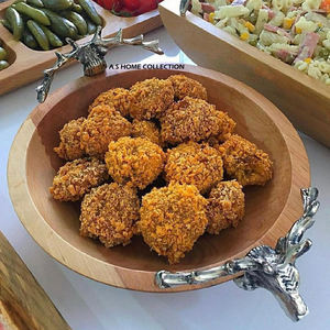 Cuenco decorativo de último diseño hecho a mano de Metal de aluminio de Calidad exclusiva, vajilla de restaurante de Color plateado para regalar - Product Image 4