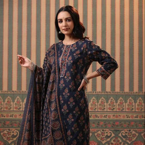 Nuevo Kurta Recto de Algodón Puro con Estampado Floral de Moda, Traje Indio para Mujer, Estilo Tradicional para Fiesta y Boda, Secado Rápido, Venta al por Mayor - Product Image 1