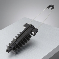 Pince d'ancrage professionnelle pour câble à fibre optique ADSS 3-7mm, fixation aérienne FTTH, à tension, galvanisée, protégée UV, en plastique, pour télécommunications