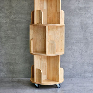 Estantería Moderna e Industrial de 4 Niveles en Madera Natural para Oficina en Casa y Sala de Estar - Product Image 6