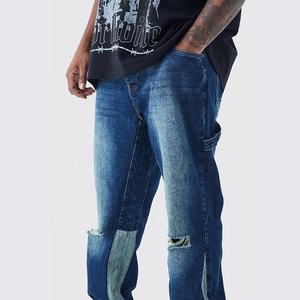 กางเกงยีนส์ขายาวสำหรับผู้ชายกางเกงยีนส์ธุรกิจทำจากผ้าฝ้ายสวมใส่สบายแบบใหม่ - Product Image 5