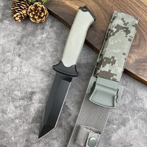 Cuchillo de caza de venta directa de fábrica de lujo, acero de alta dureza, hoja fija de supervivencia para acampar súper afilada, cuchillo Bowie personalizado OEM ODM - Product Image 1