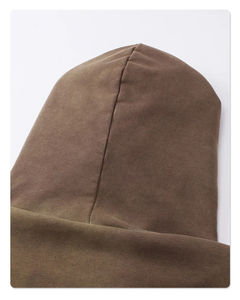 เสื้อฮู้ดผู้ชายทรง500gsm ผ้าเฮฟวี่เวทซักแบบพอดีตัวผลิตตามสั่ง - Product Image 5