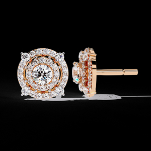 925 Sterling <b>Silver</b> <b>Stud</b> <b>Earring</b> Brilliant Cut Leb Grown Diamond with VVS Clarity Gold Plated Fine Jewelry Gift <b>for</b> <b>Women</b> - Product Image 5